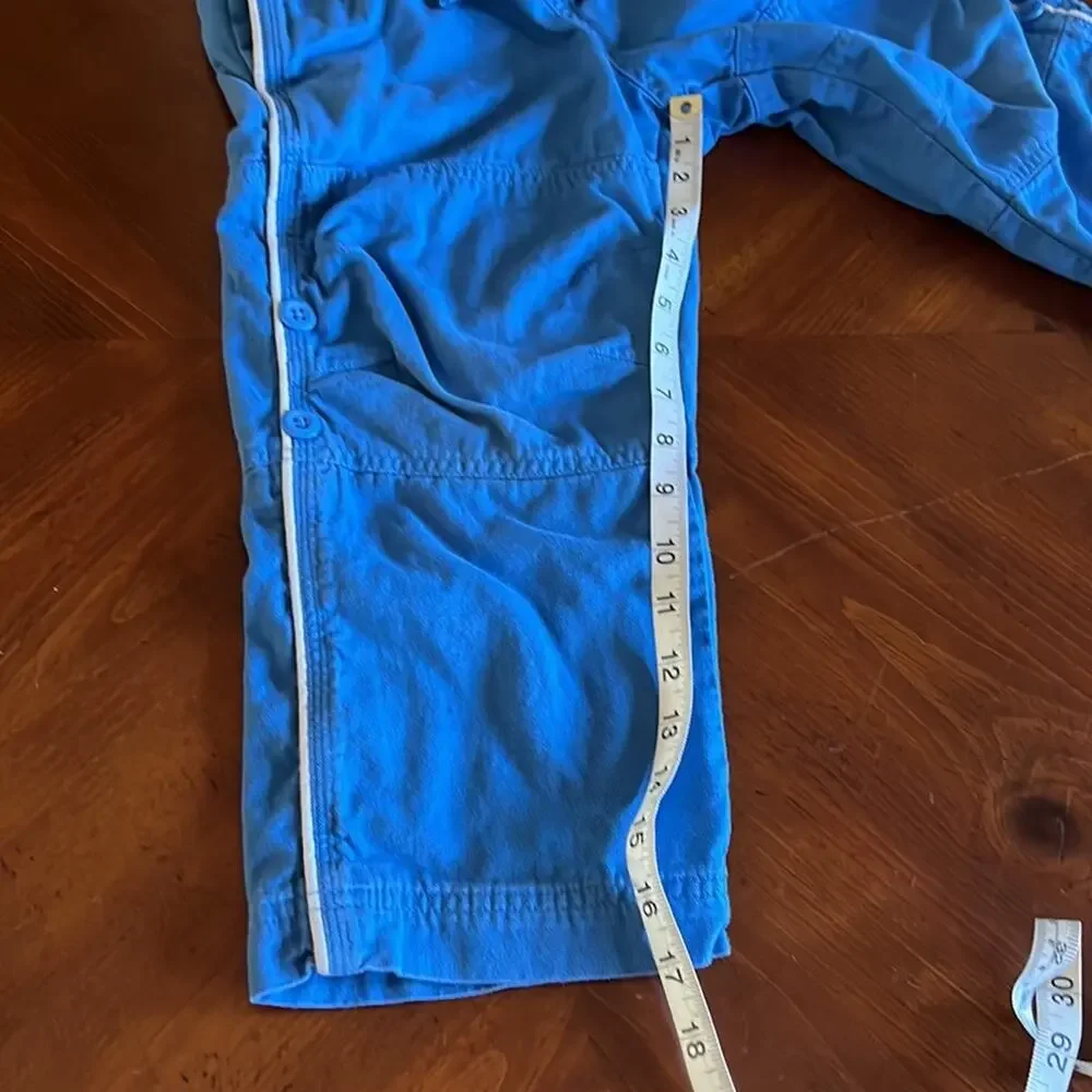 Gap Kids Boys Size 4 Blue Lined Convertible Pants Pull On Pockets